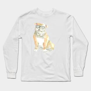 Archie the Cool British Bulldog Long Sleeve T-Shirt